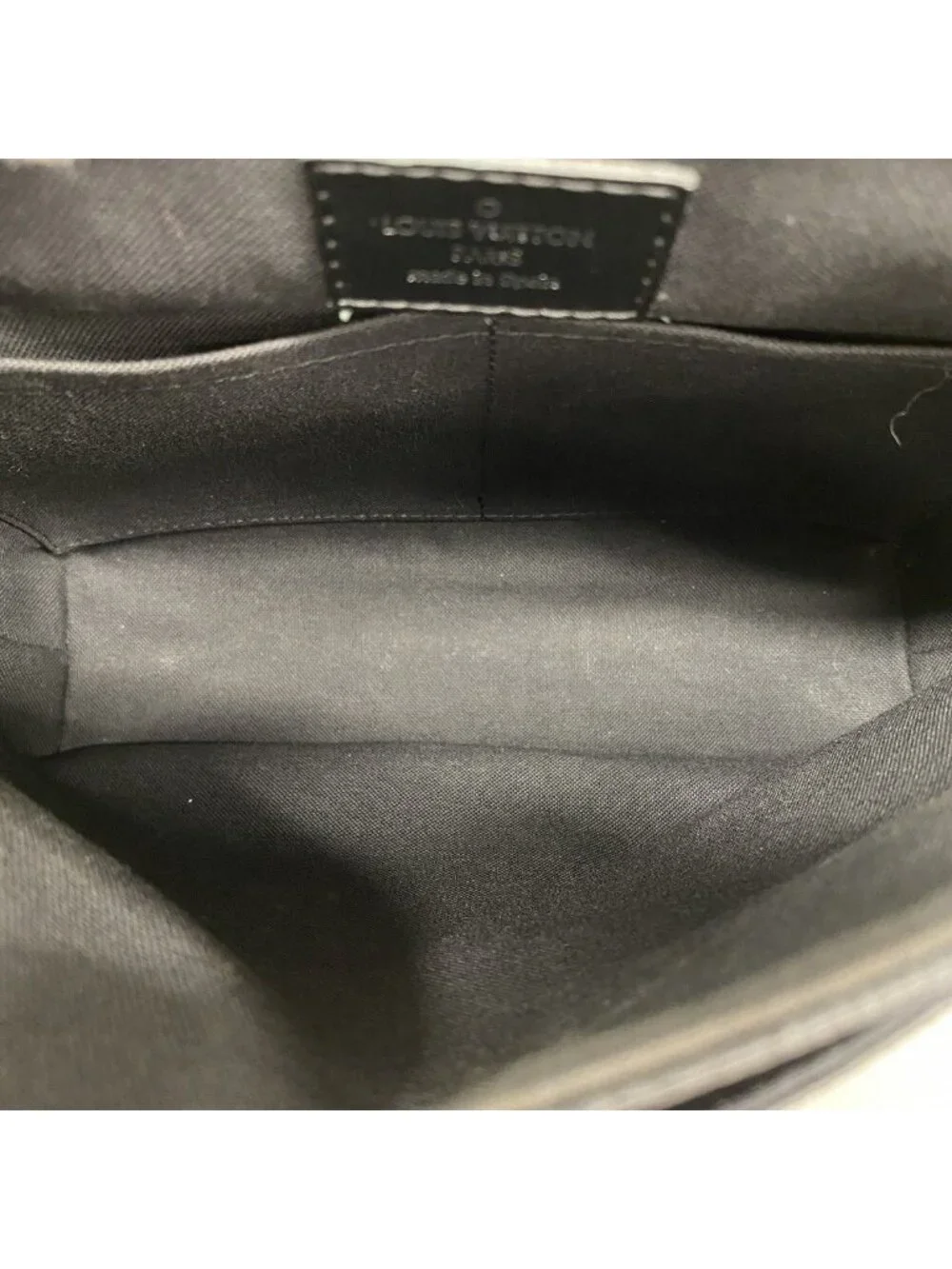 Louis Vuitton Shoulder Bag Damier Graphite District PM Black Gray
